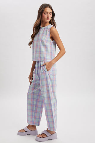 Nellie Plaid Matching Set