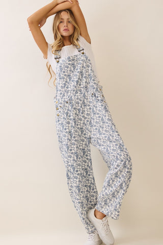 Reid Floral Overalls