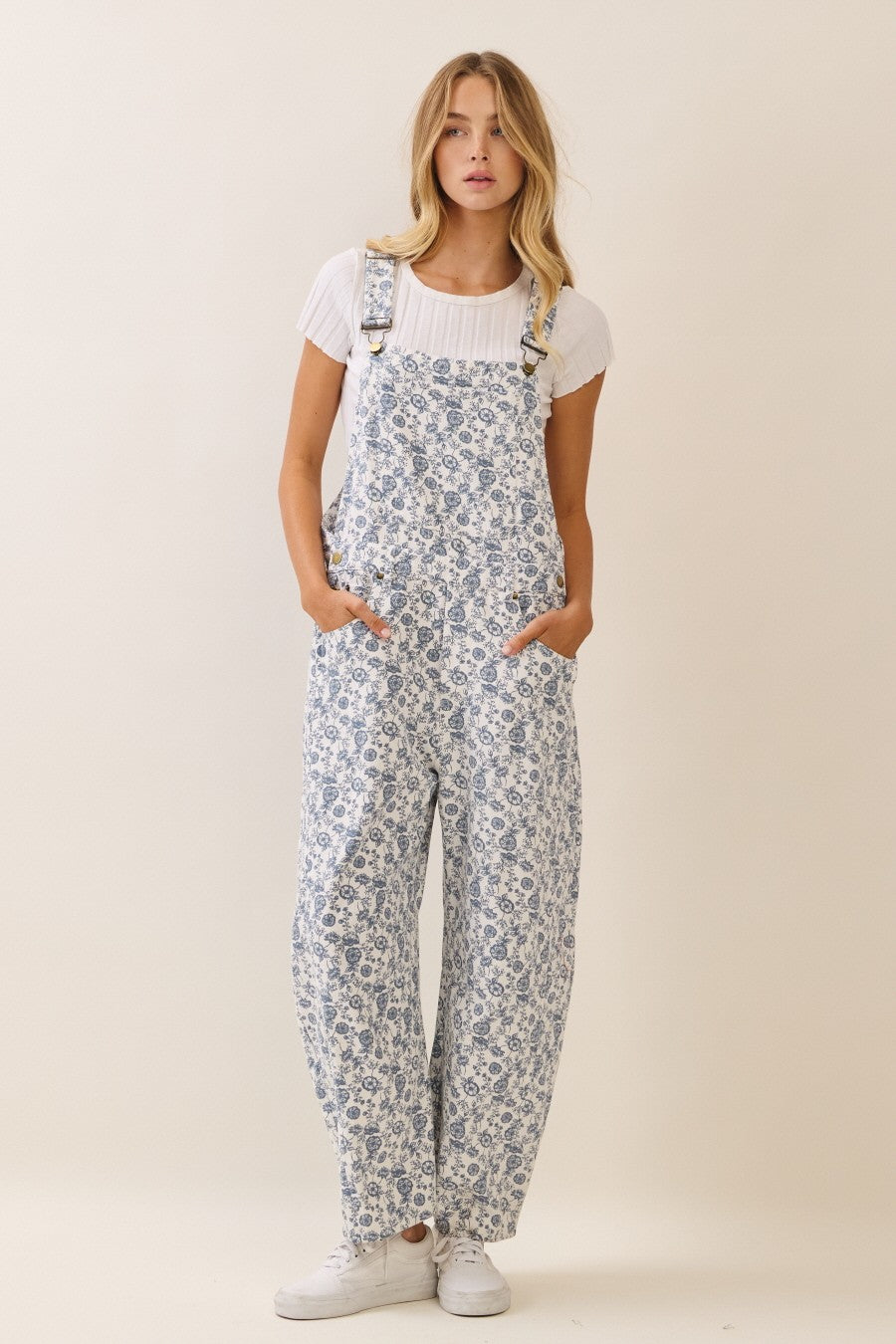 Reid Floral Overalls