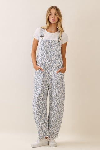 Reid Floral Overalls