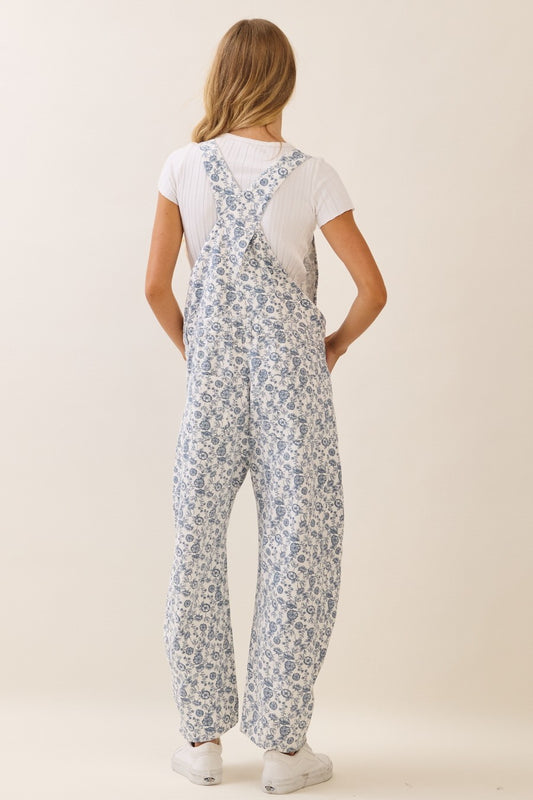 Reid Floral Overalls