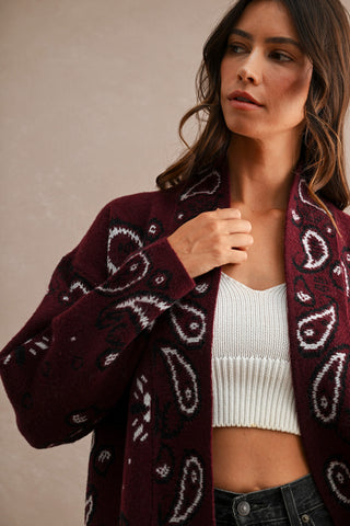 Trisha Paisley Cardigan