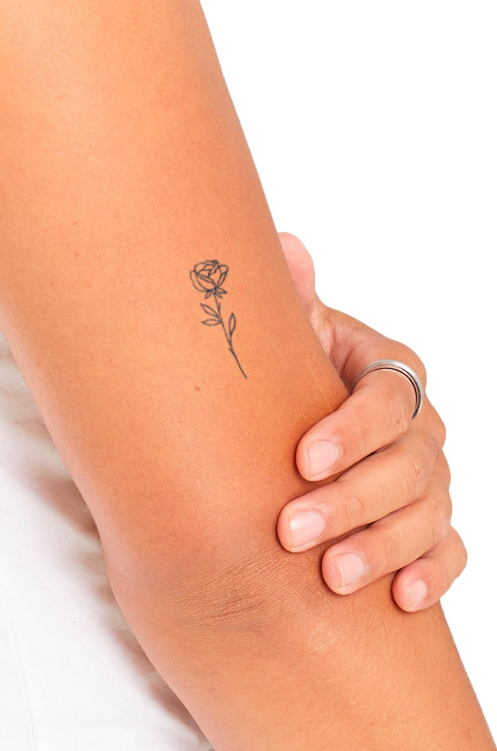 Rose Temporary Tattoo