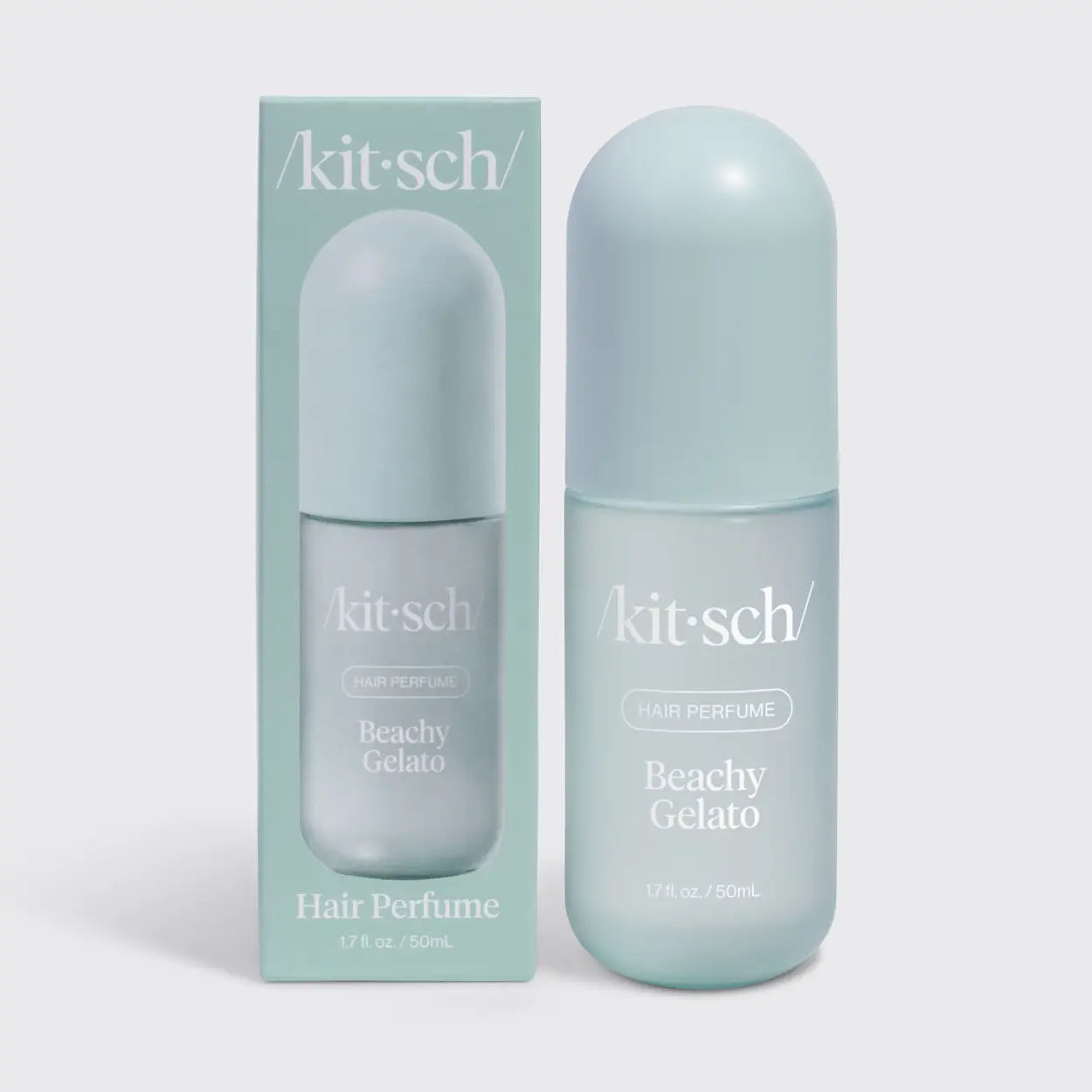 Kit-sch Beachy Gelato hair perfume bottle and packaging on a white background