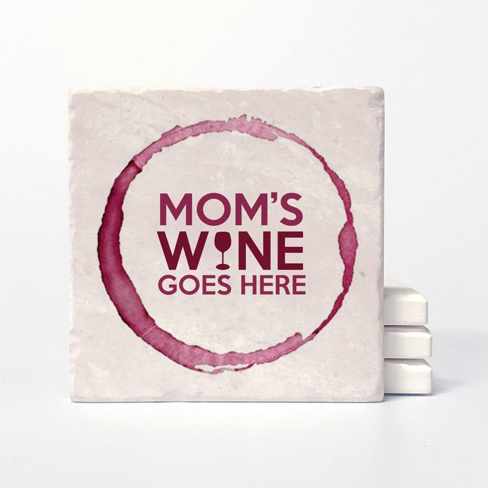 Set of 4 Coasters | Mom's Wine