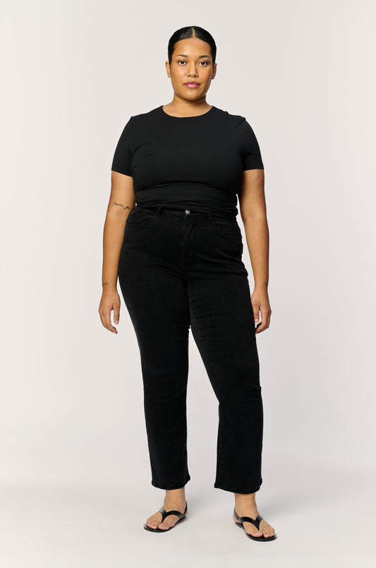 Curvy ASE Stretch Straight Jeans | Jet Set