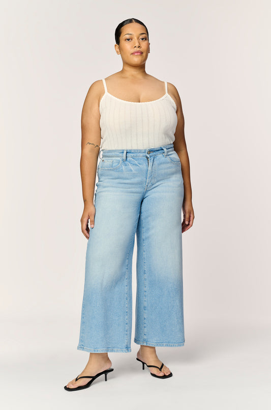 Curvy ICN Crop Wide Leg Jean | Last Summer