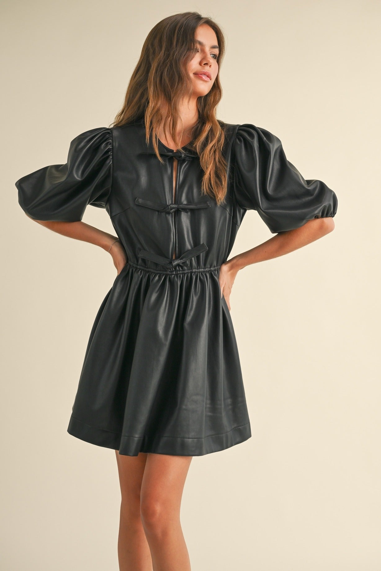 Bronwyn Faux Leather Dress