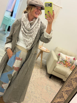 Ramsey Striped Duster Jacket