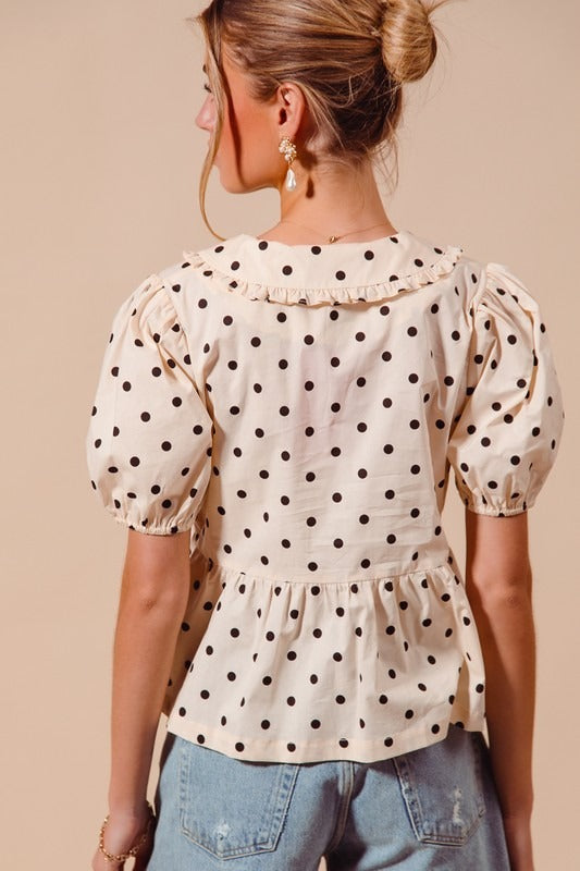 Bonnie Polka Dot Blouse