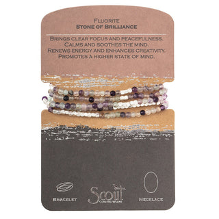 Set of beaded bracelets on a Scout branded card with product description.