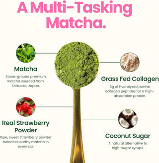 Iced Strawberry Matcha Blend