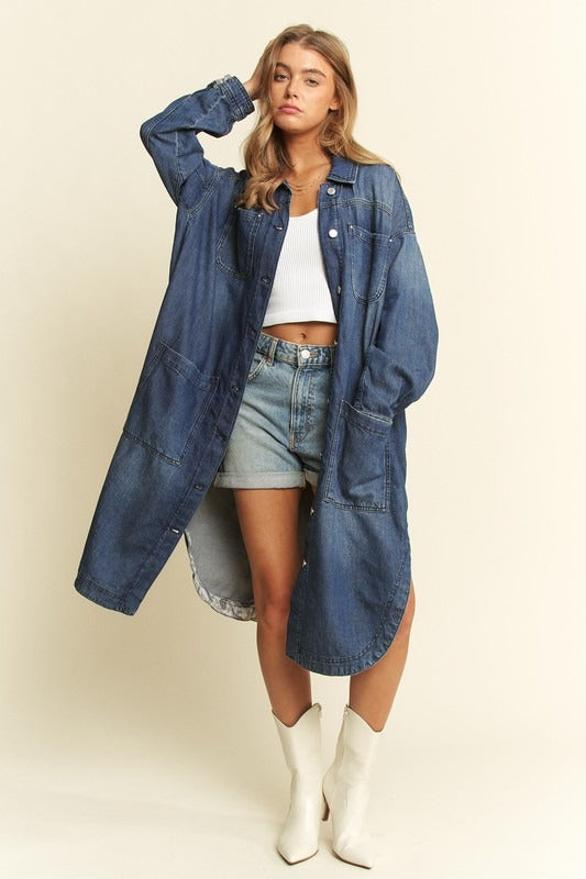 Meg Long Denim Jacket
