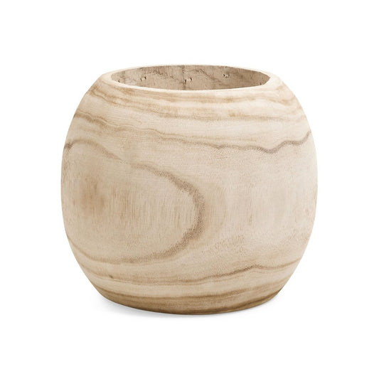 Wooden Sphere Vase