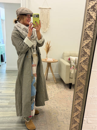 Ramsey Striped Duster Jacket