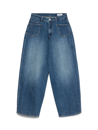 Zelda Barrel Jeans - Medium Wash