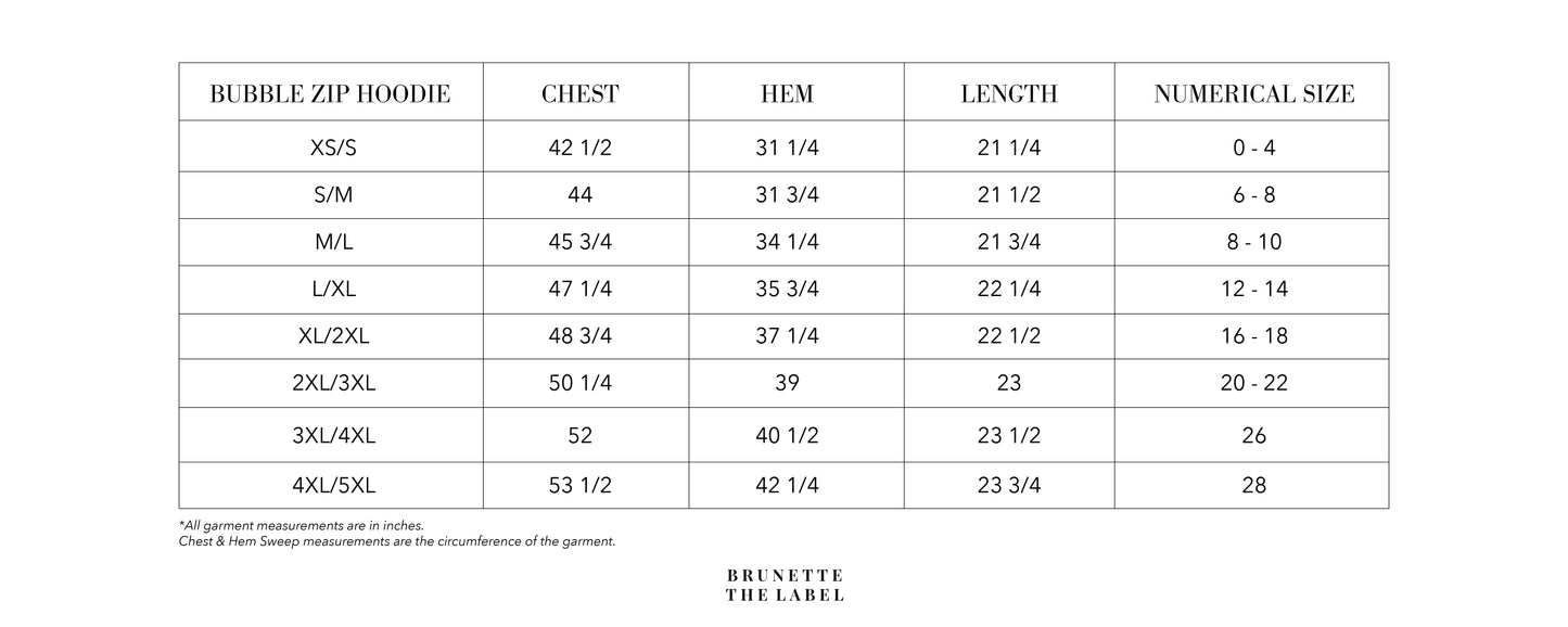 Bubble Zip Up Hoodie