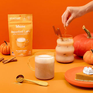 image of a pumpkin spice latte in a cup