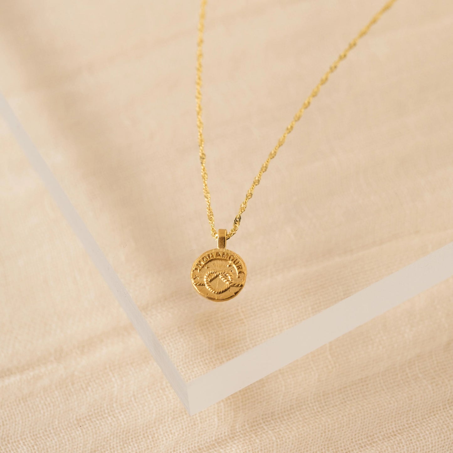 Knot Coin Necklace