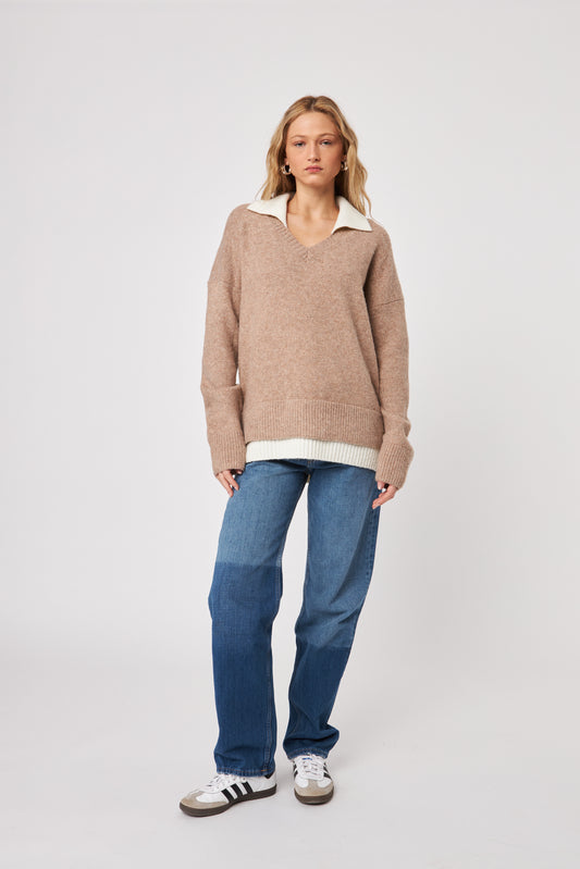 Sage Collar Sweater