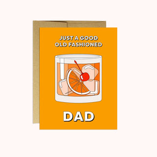 A Father's Day greeting card with an illustration of a foot wearing a sneaker, and the text 'YOU'RE A RAD DAD'. It comes with a kraft envelope.