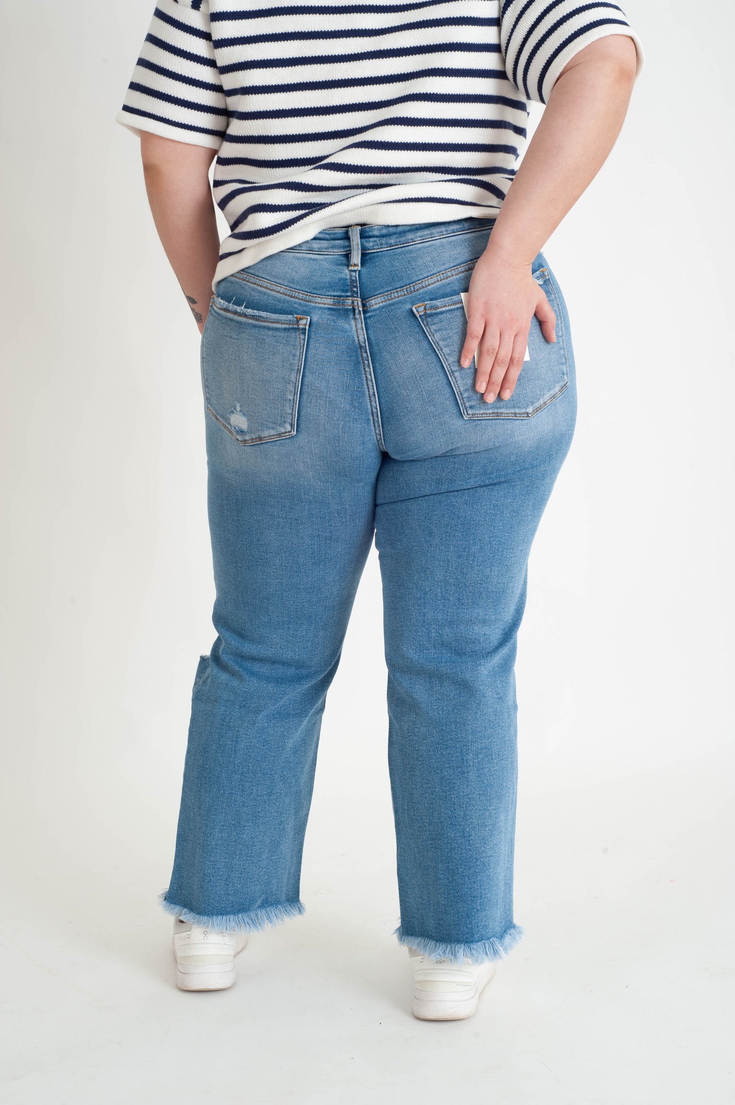 Tunnel Crop Straight Leg Jeans