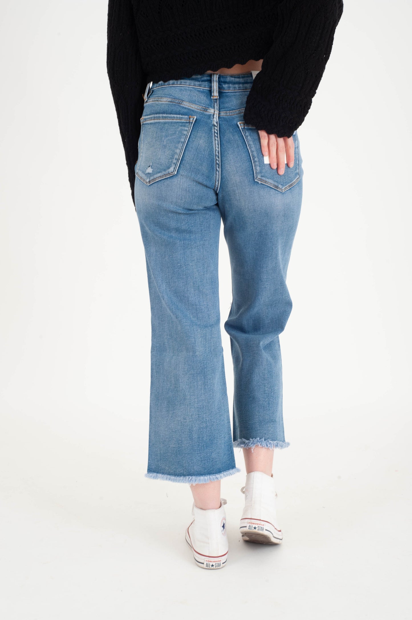 Tunnel Crop Straight Leg Jeans