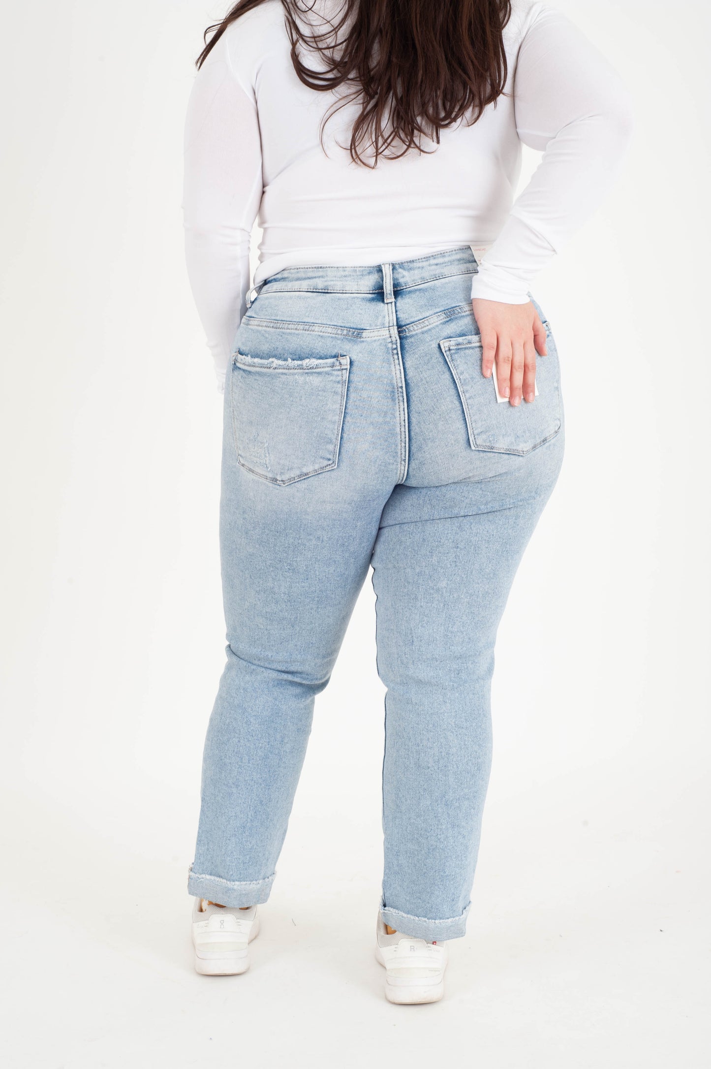 Curvy Bliss High Rise Straight Jeans