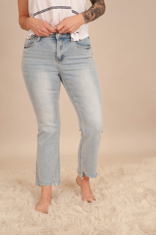 Amie Crop Flare Jeans