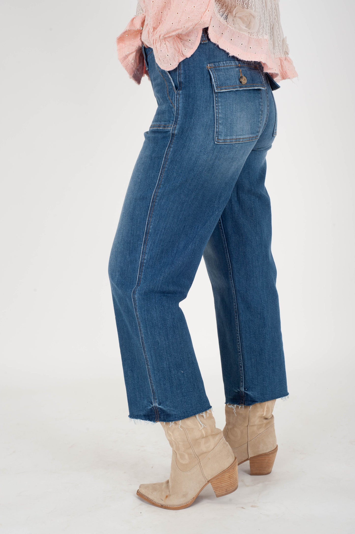 Superb High Rise Crop Jeans