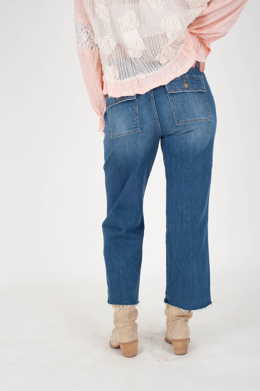 Superb High Rise Crop Jeans