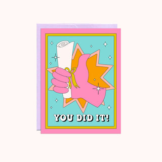 a graduation greeting card