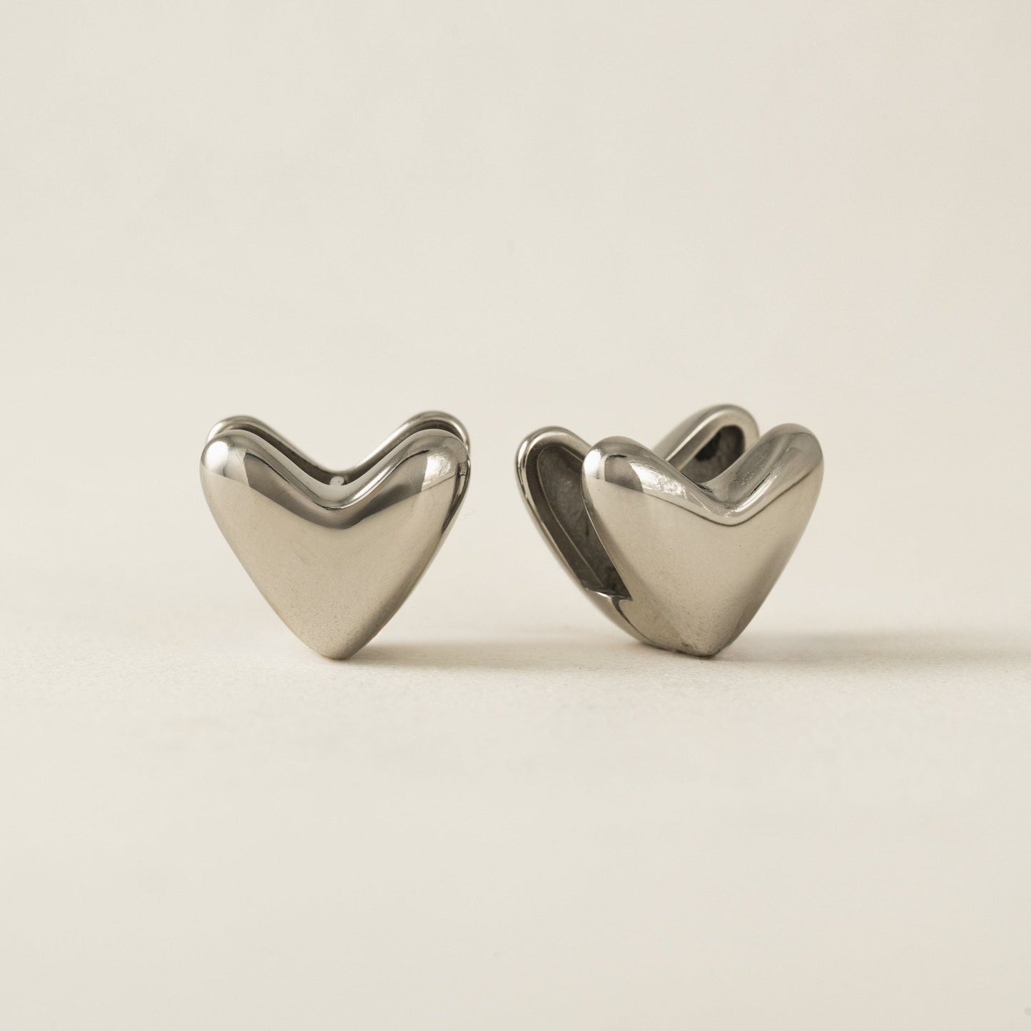 Heart Puff Earrings