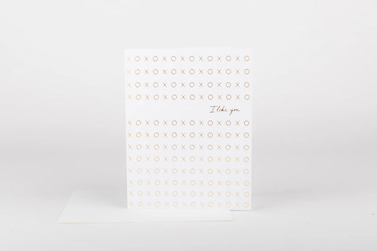 Notebook with 'I love you' text on a white background