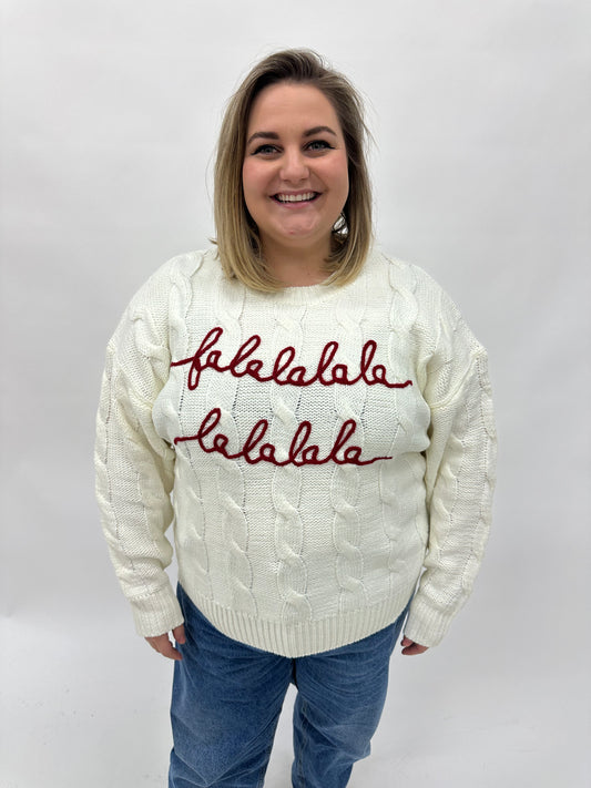 Curvy Falalalala Sweater