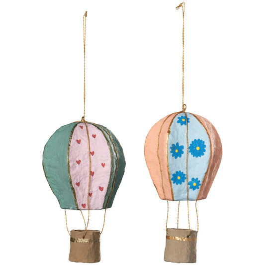 Mache Hot Pair Balloon Ornaments