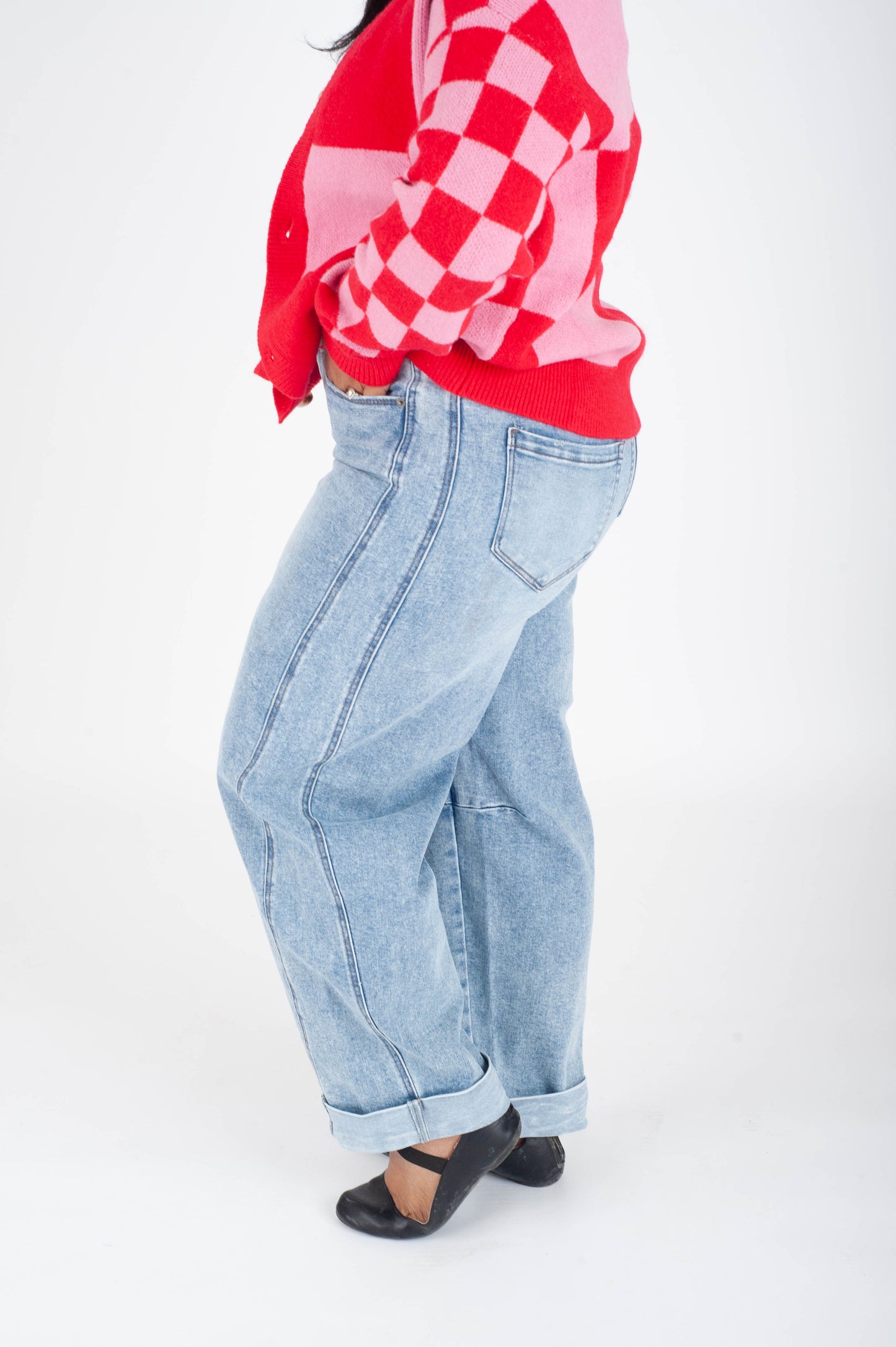 Cuffed Berni Barrel Jeans