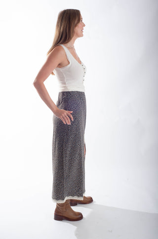 Clarice Lace Trim Skirt