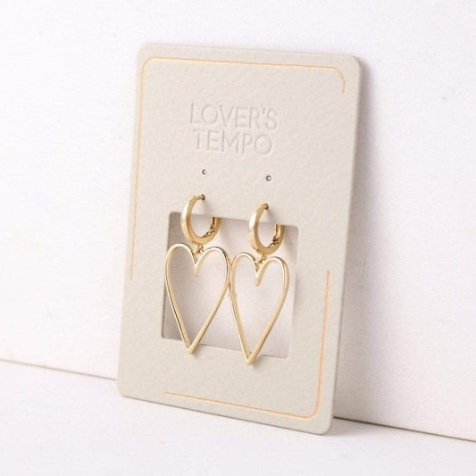 Love Struck Heart Hoop Earrings