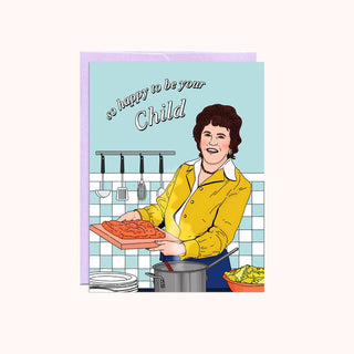 a julia child inspired mother's day card