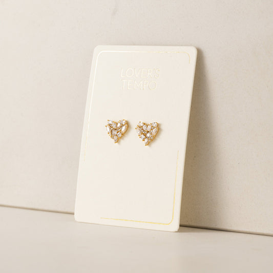 Mini Debut Heart Studs