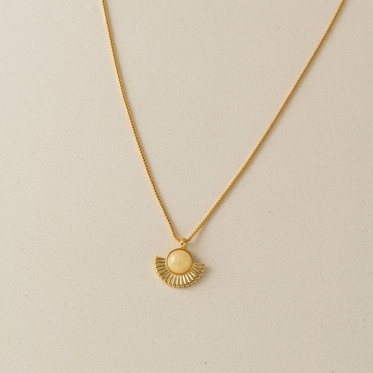 Moonpetal Pendant Necklace