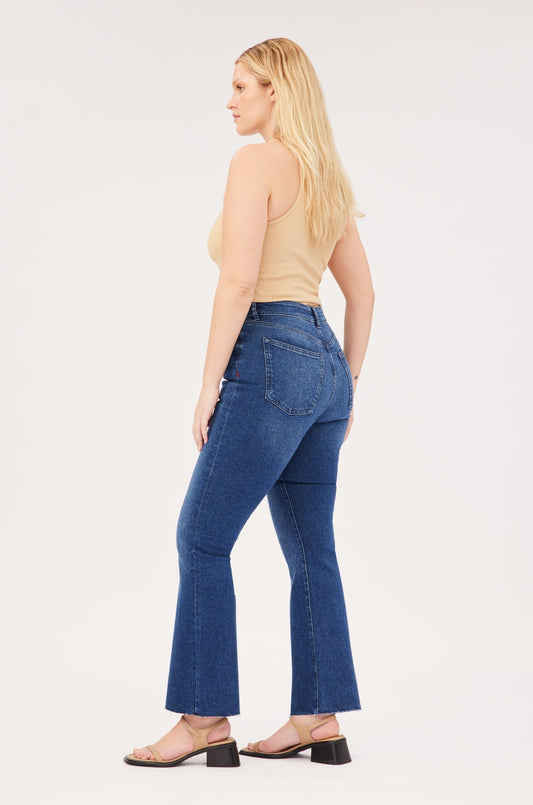 Shyanne Women's Pinecone High Rise Stretch Flare Jeans Medium