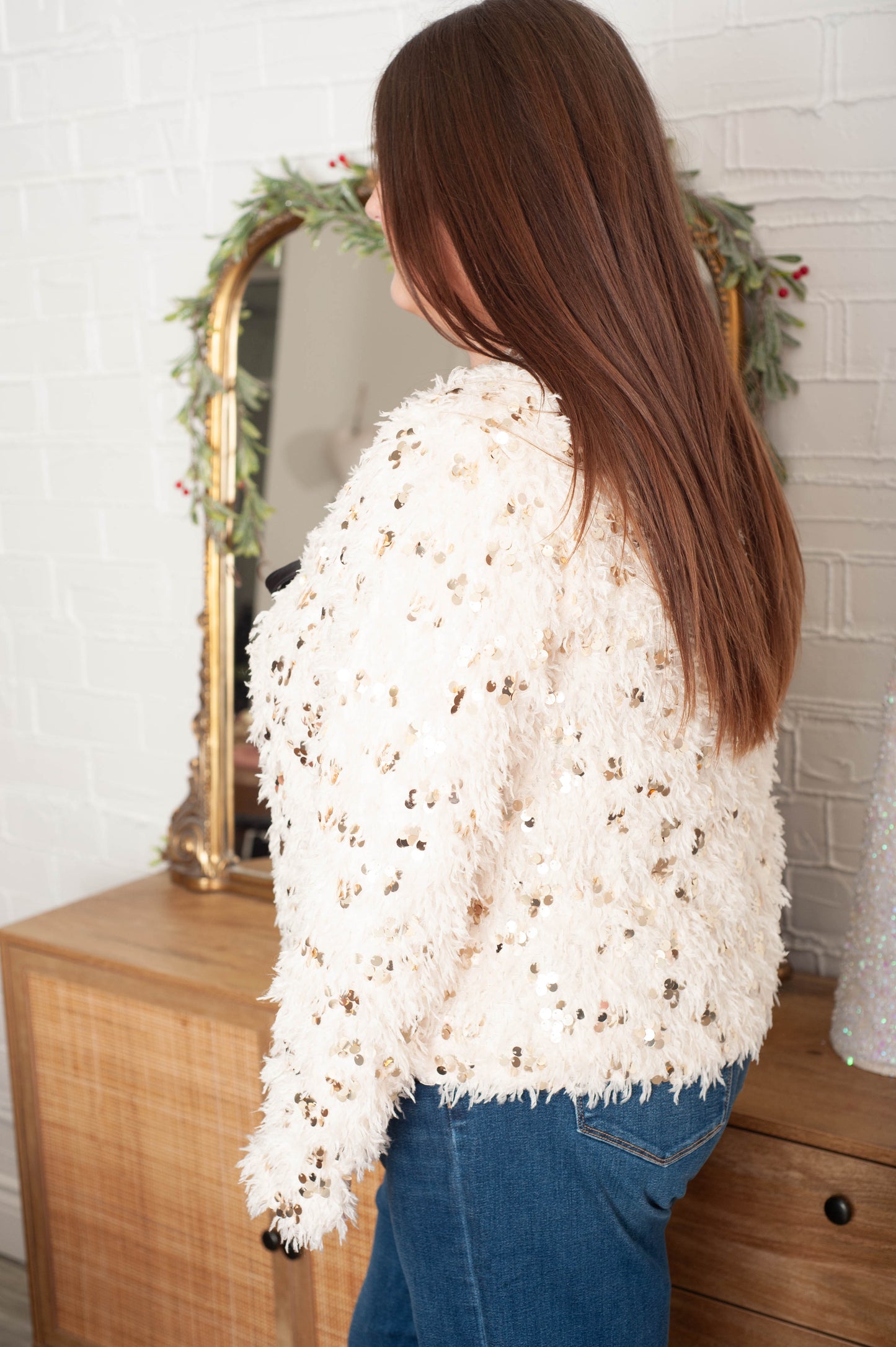 Curvy Larissa Shaggy Cardigan