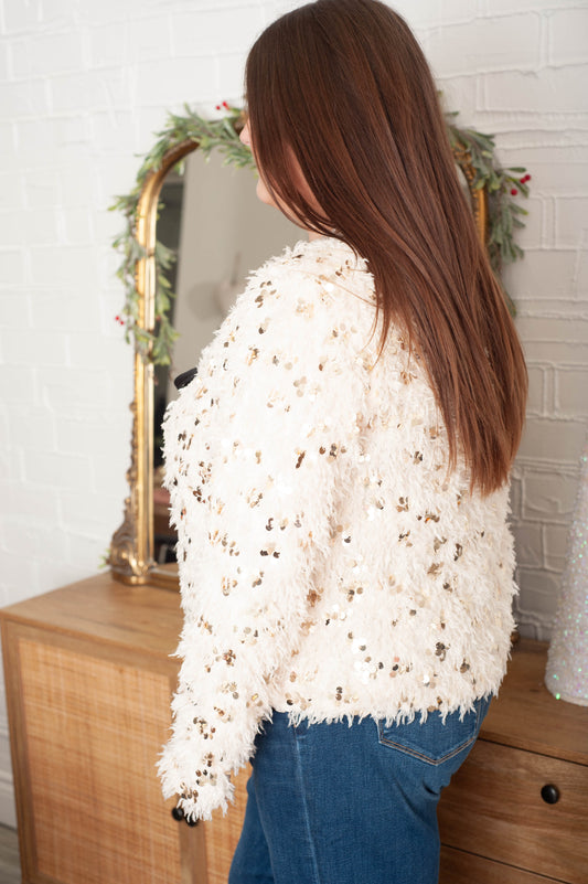 Curvy Larissa Shaggy Cardigan