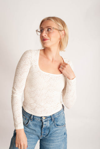 Coralee Lace Top