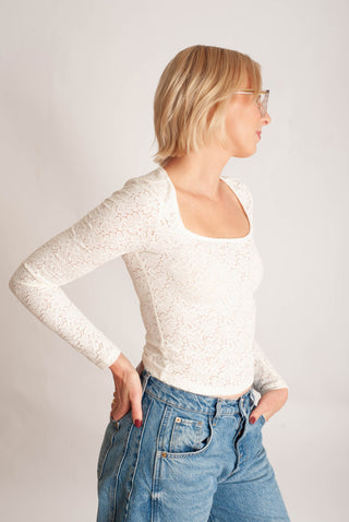 Coralee Lace Top