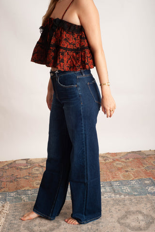 Flying Bird Wide Leg Jeans