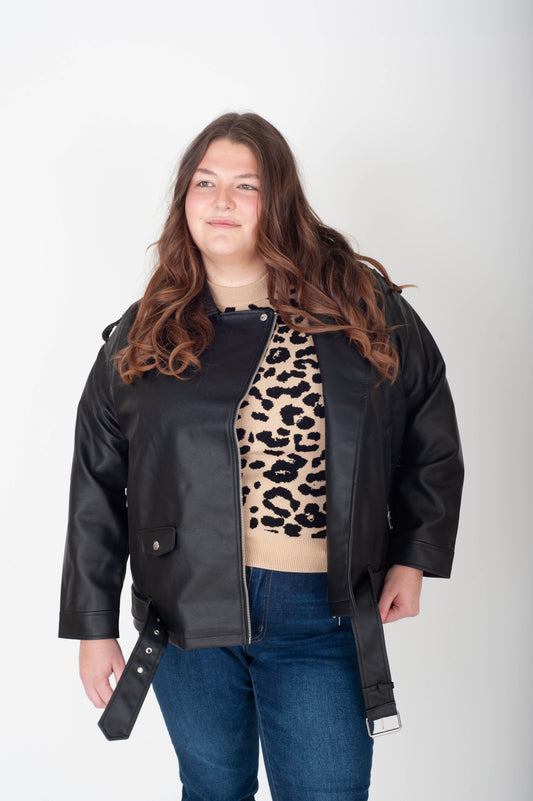 Curvy Paulina Biker Jacket