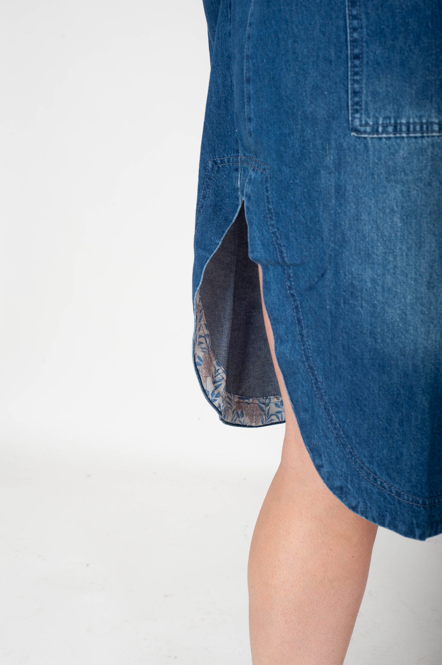 Curvy Meg Long Denim Jacket